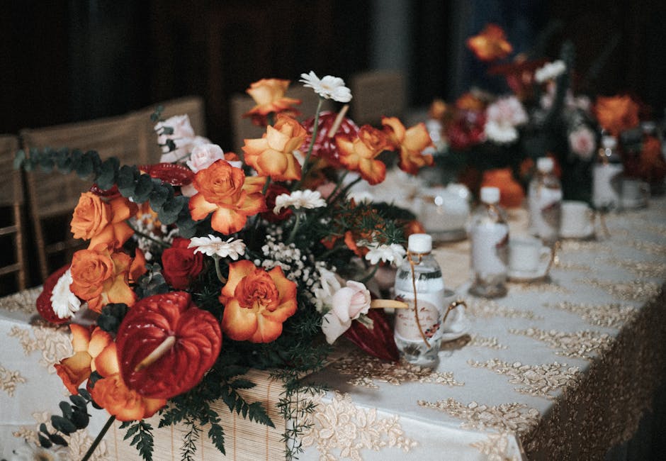 Décoration anniversaire thème rose et or