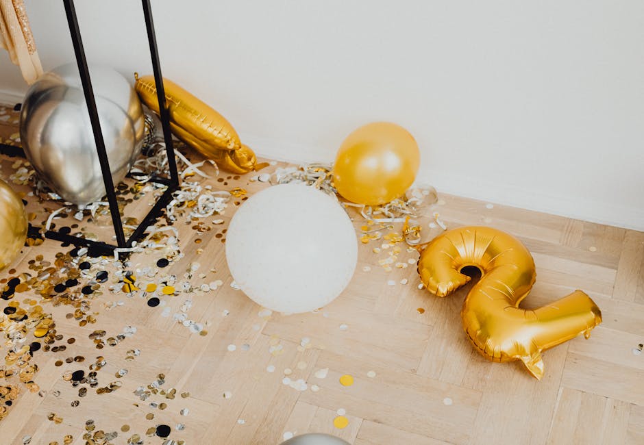 Fête surprise décoration ballons